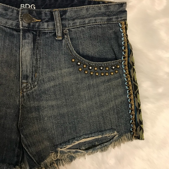 BDG Aztec Freja Denim Shorts - Picture 3 of 10